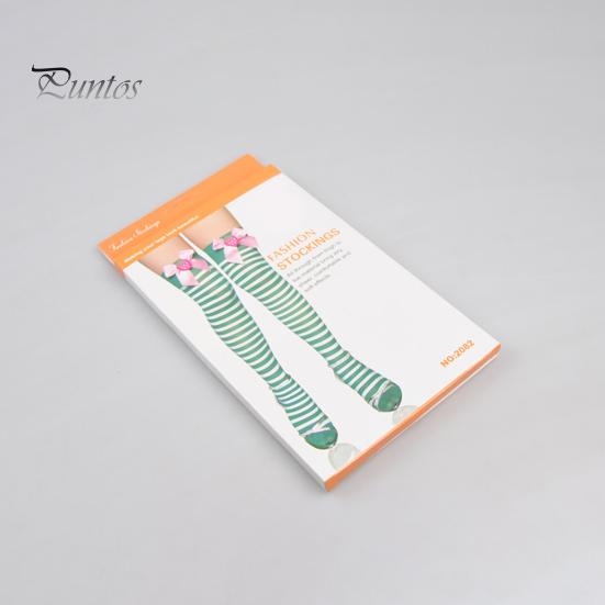 1 пара рождественских чулок в полоску с цветными блоками в стиле ретро, яркий цветной бант, нескользящие, обтягивающие, для выступлений, косплей, мини-платье, юбка, длинные носки