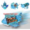 360° Rotating Electric Plane Airplane Toys for Kids Bump and Go Action Toddler Toy Plane with LED Flashing Light Sound for Boys