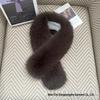 Double-Sided Faux Fox Fur Scarf: Thick, Warm, and Versatile Neck Warmer for Autumn and Winter.
