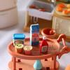 Миниатюрная игрушечная еда Фигурка для кукольного домика с реалистичным Кетчупом Мороженым Йогуртом Смоляные Аксессуары Безопасные Декорации для Сцен