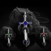 Men Women Dragon Sword Pendant Necklace Hip Hop Animal Jewelry Party Anniversary Gift