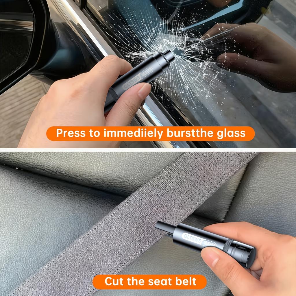 1pc Emergency Safety Hammer - Car Window Breaker with Seatbelt Cutter, Portable Escape Tool for Vehicle & Home