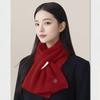 Luxurious Women's Red Cashmere Wool Scarf - Cozy Autumn/Winter Neck Warmer & Perfect Gift for Mom or Elders