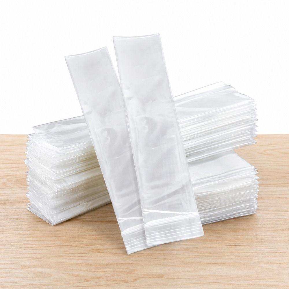 100pcs Zip Seals Ice Popsicle Mold Homemade Ice Lolly Bags Disposable Ice Popsicle Summer