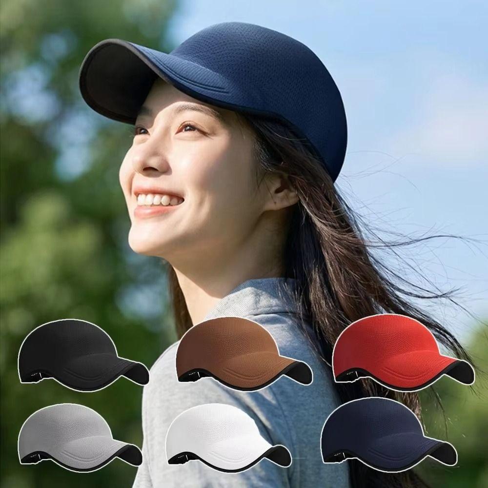 Packable Seamless Baseball Cap Lightweight Causal Sunshade Durable Foldable Visor Cap  Summer