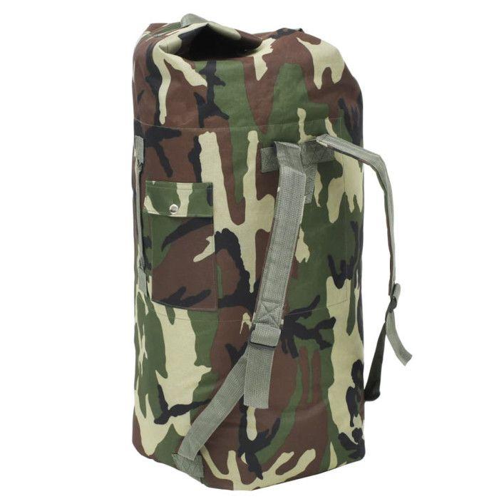Sac de sport - vidaXL - Camouflage - 85 L - Résistant à la déchirure - Idéal pour randonnée