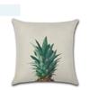 Luxurious 18'' Green Tropical Plant Pillow Case Cotton Sofa Cushion Cover Decorative