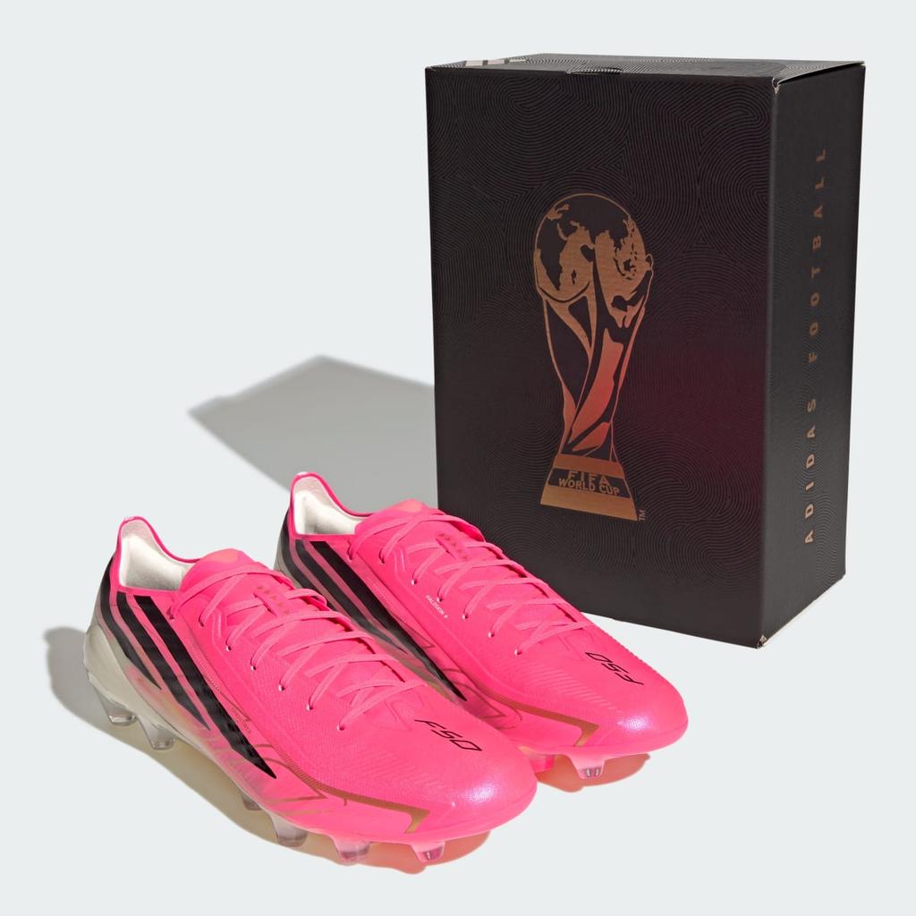 adidas F50 HYPERFAST PRO HG Football Boots HQ2360 Unisex Performance Sports Shoes Solar Turbo / Core Black / Gold Metallic