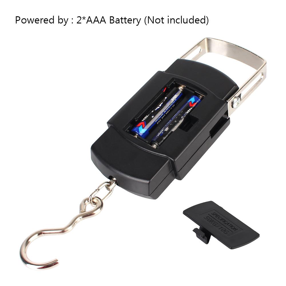 50 кг/110 фунтов ЖК-электронные весы портативный домашний инструмент для рыбалки багажа путешествия подвесные цифровые весы