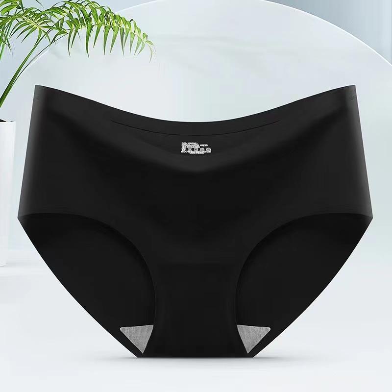 Ice Silk Underwear Seamless Panties Women Intimate Briefs Girls Plus Size Underpants Multiple Color Options Female Lingerie