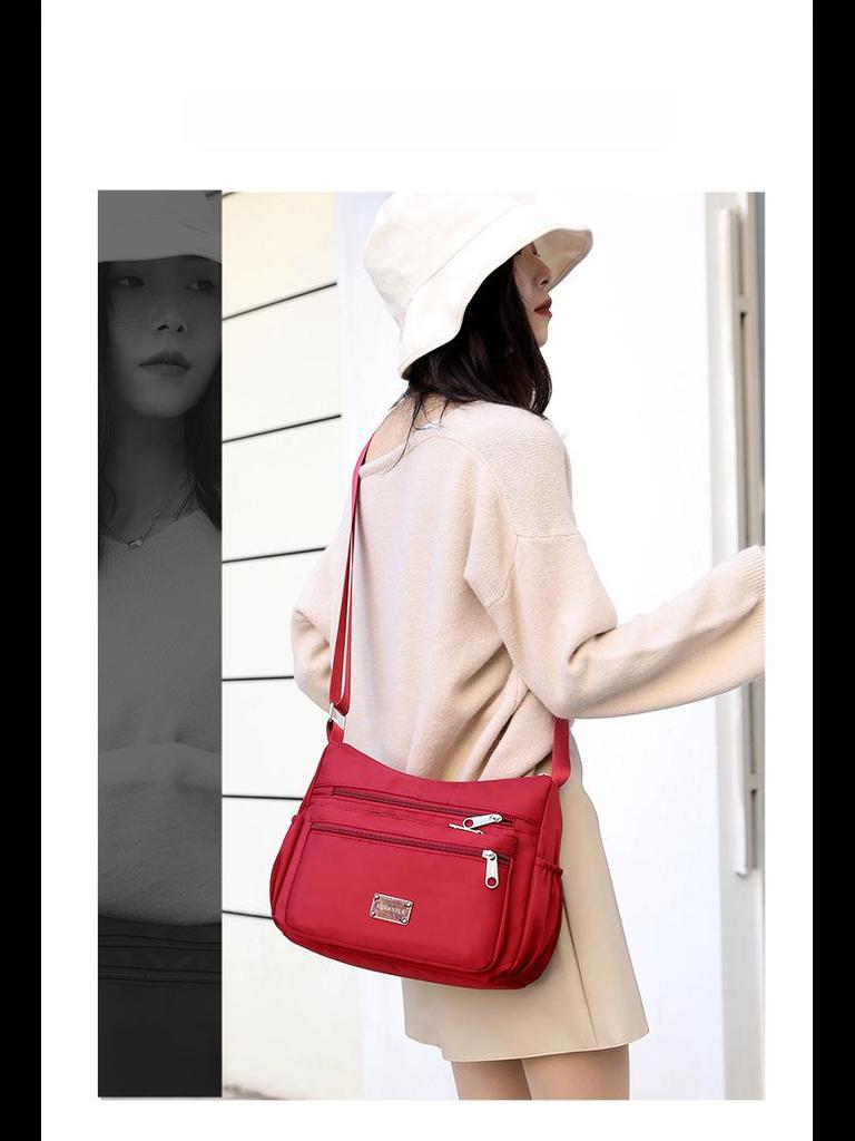 Сумки через плечо и сумки-мессенджеры из ткани Оксфорд 2024 года большой вместимости для женщин среднего и пожилого возраста