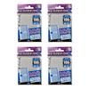 Small Size "Trading Card Protect" Inner Sleeves, Set of 4 (Horizontal Insertion Just Type, 100 Sleeves)