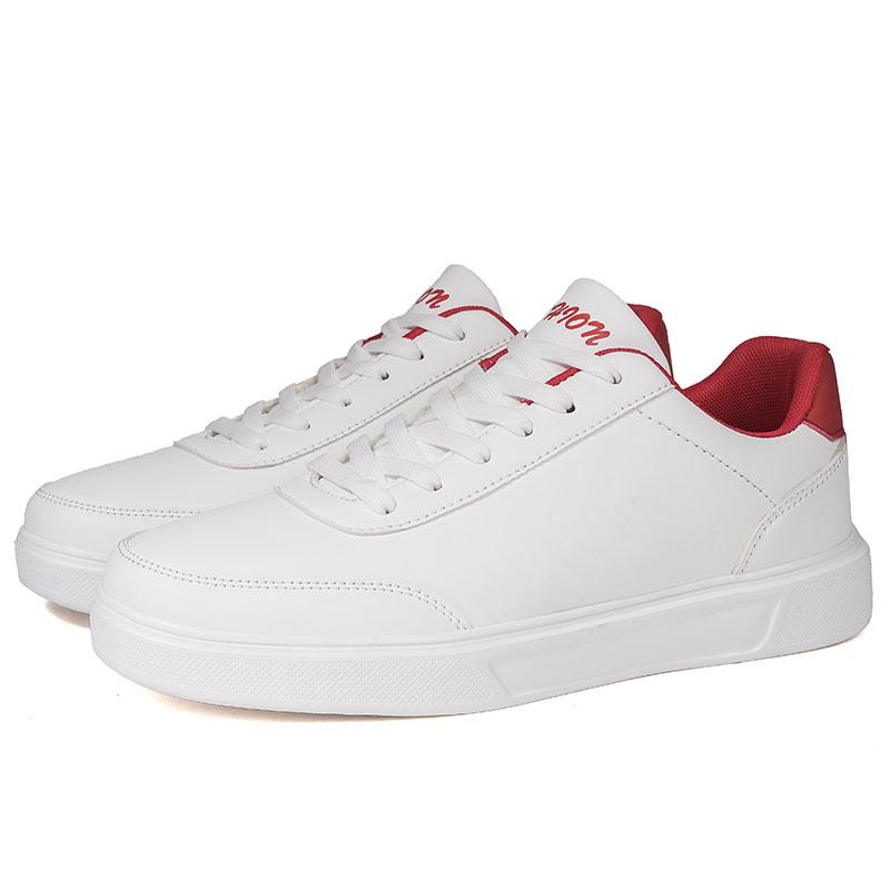 Men’s White Sports Basketball Shoes Street Style Running Sneakers Shoes Students Over Sized Skateborading Shoes Low Top