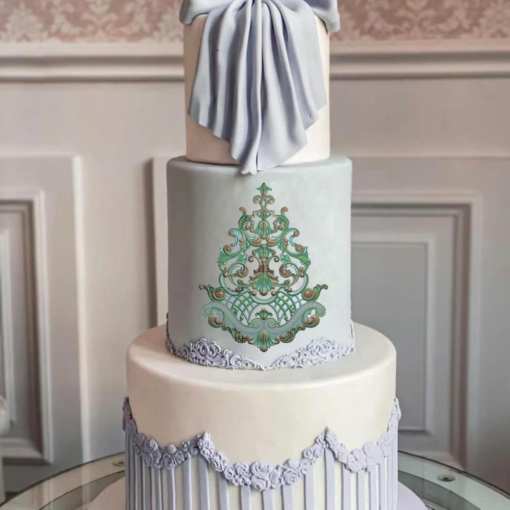 Свиток в стиле барокко, рельефное украшение для торта, формы для помадки, европейские винтажные ювелирные изделия, силиконовая форма для украшения торта, полимерная глина, конфеты, шоколад