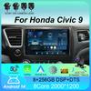 Автомагнитола Android 14 Для Honda Civic 9 9-го поколения США Седан Купе Мультимедийный плеер Видео Carplay DSP GPS Без 2din DVD Головное устройство