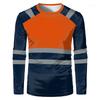 Весна и Осень Новая Высококачественная Мужская Рабочая Одежда Быстросохнущий Верх Потоотводящая Удобная Футболка с Длинным Рукавом и Круглым Вырезом