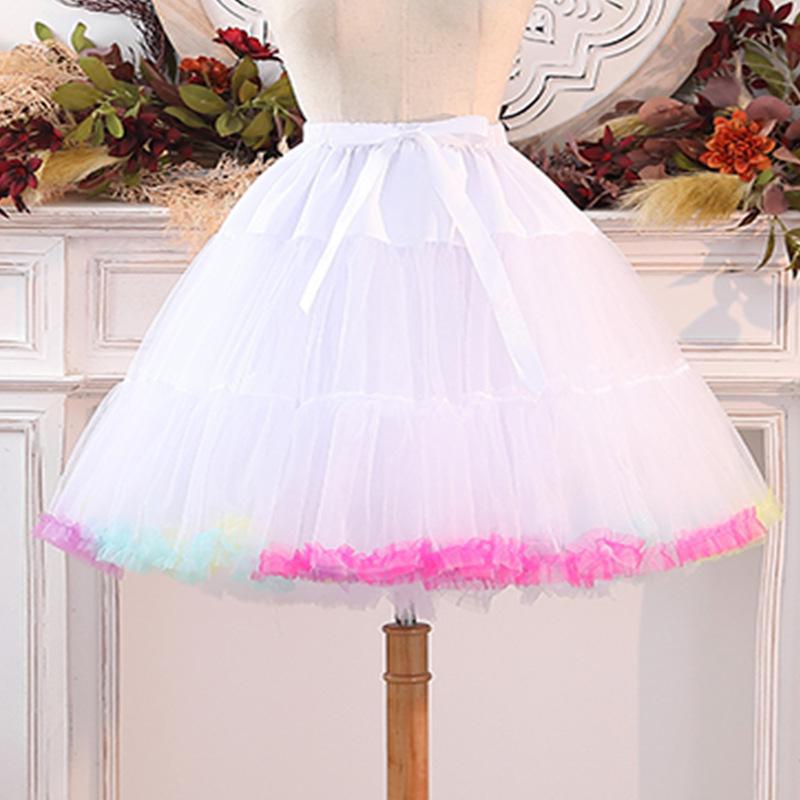 Юбка Fluffy Cloud Lolita JK для детей - нижняя юбка без косточек с мягкой марлей для свадеб и особых случаев