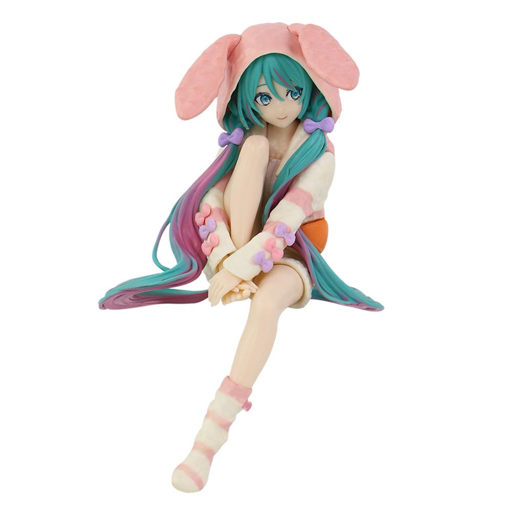 Hatsune Miku Figure Anime Noodle Stopper Proportional Humanoid Cute Sailor Suit Model Toy Gift Collection Ornaments PVC