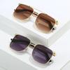 SHAUNA винтажные металлические двойные мосты мужские квадратные солнцезащитные очки градиентных оттенков UV400 модные женские солнцезащитные очки