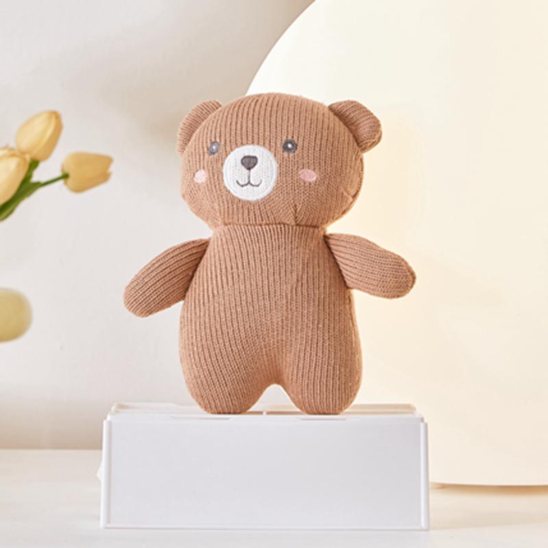 Корея Инс Популярная Плюшевая Игрушка Кролик Слон Единорог Колокольчик Милая Успокаивающая Кукла для Малышей Вязаная Высококачественная Подарок на День Рождения для Детей Новорожденных