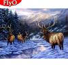 5D полная дрель Алмазная вышивка олень вышивка крестиком новая алмазная живопись животное мозаика зимняя ручная работа украшение дома