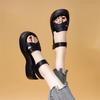 One-word Casual Wear with Beach Shoes Non-slip Roman Shoes with Lightweight 2025 Summer New Platform Sandals Women