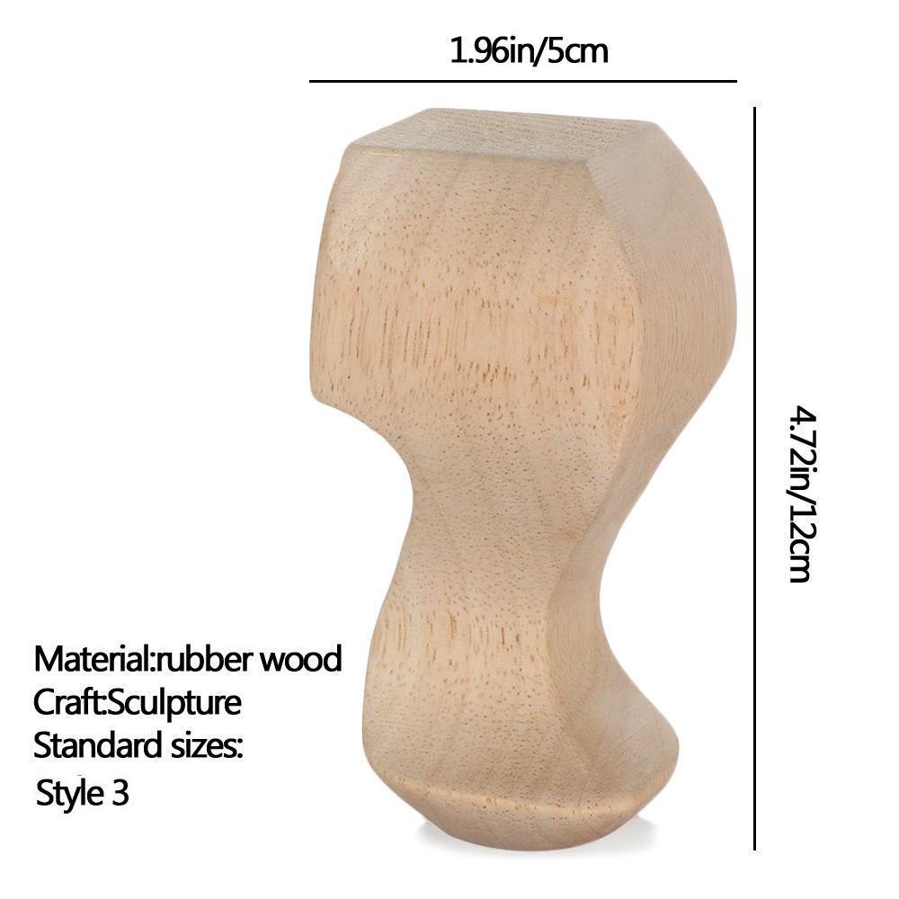 Accessories Decoration Crafts Home Decor Furniture Foot Legs Vintage Wood Carved Cabinet Seat Feets