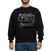 Marvel Mens Avengers Mono Team Art Sweatshirt