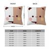 Cartoon Bubu Dudu Pillowcase Printed Polyester Cushion Cover Decorations Bear Cute Pillow Case Cover Home Zippered 40*40Cm