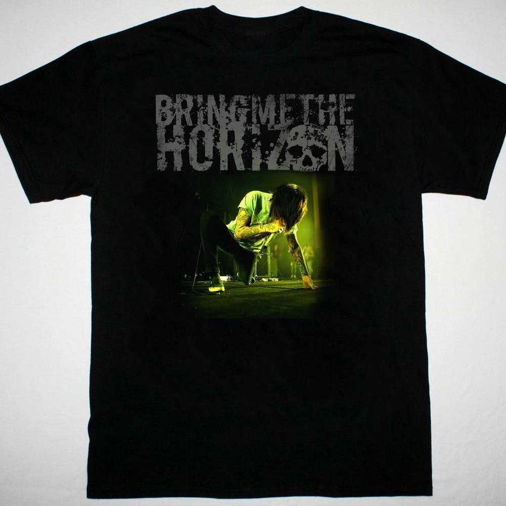 Bring Me the Horizon Мужская футболка Черная хлопковая футболка Все размеры JJ4936 Унисекс футболка