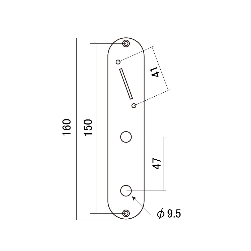 Goldo Telecaster-Style Control Plate with Angled Switches, Chrome, CPT4C