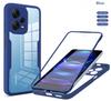 Прозрачный чехол 360 для Xiaomi 12T Pro 13 Lite Redmi Note 12 11 Pro Plus 5G 12S 11S POCO X5 Pro F5 Полная защита Бампер для телефона