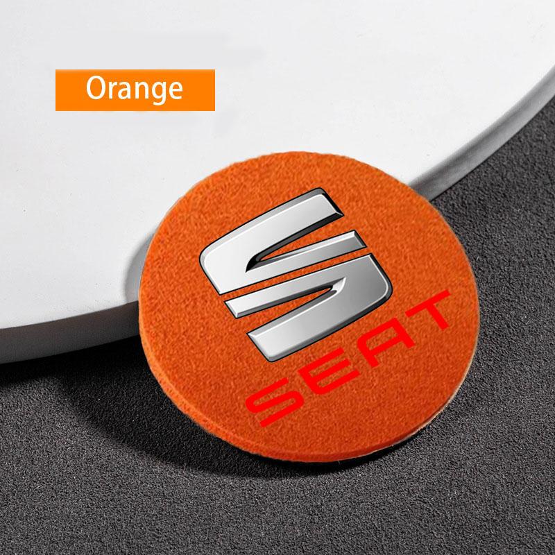 hdzsn4 Car Felt Coaster Thermal Insulation Pad Water Cup Pad For Seat Leon Ibiza Alhambra Exeo Altea Arona Mii IBL Car Accessories