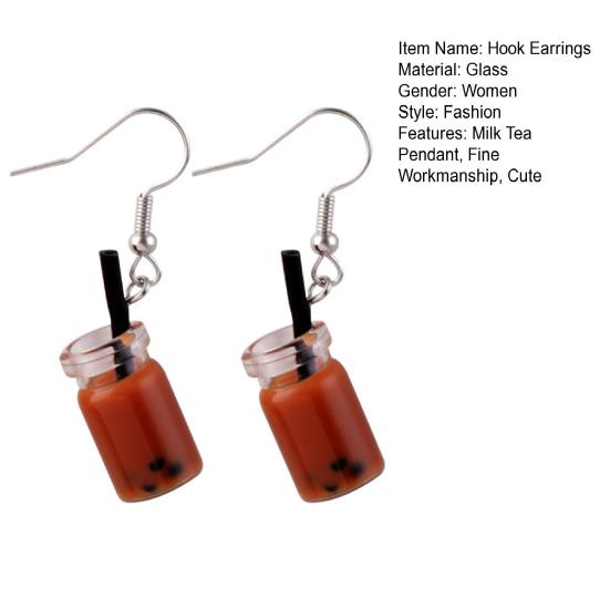 Шикарные серьги с подвесками, забавный стеклянный подарок