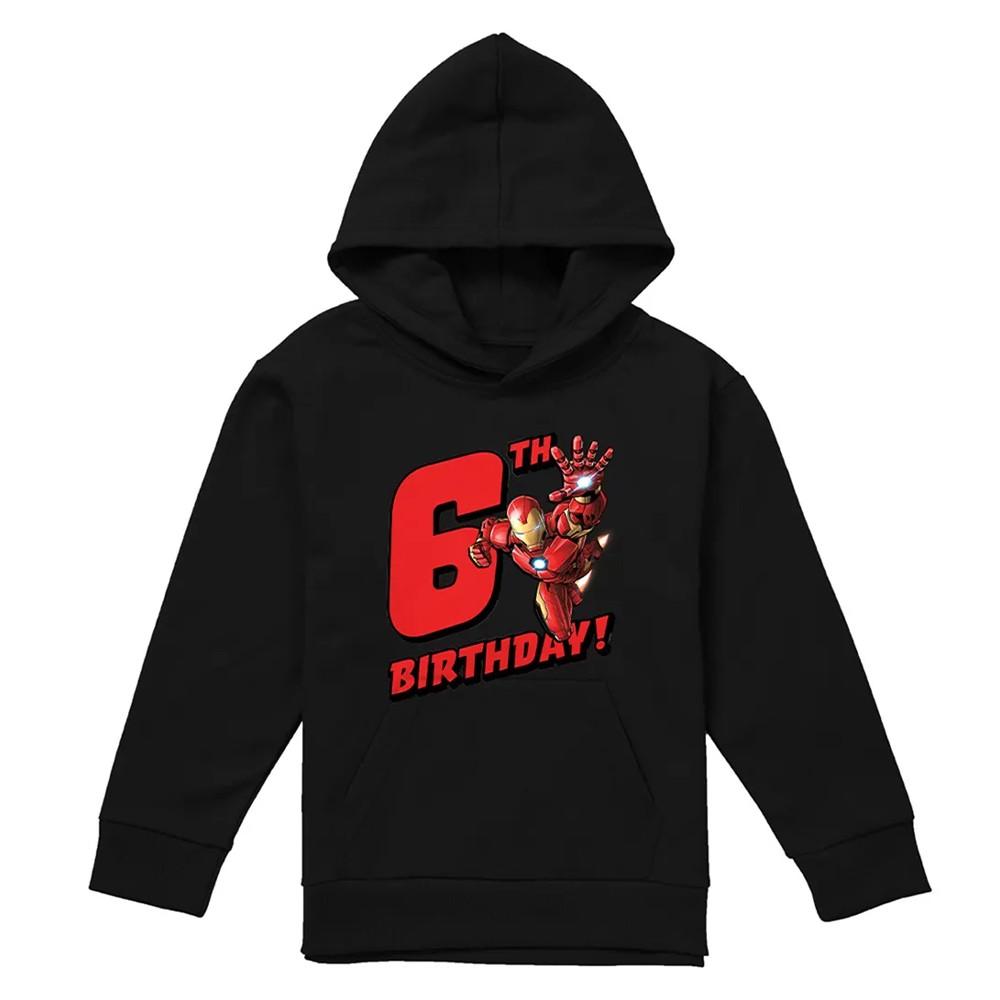 Marvel Childrens/Kids Iron Man 6th Birthday Hoodie