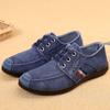 Мужские туфли из стираного денима, весна и осень, новые, старые, Пекинские, тканевые, мужские, на шнуровке, повседневные, мужские, одинарные туфли