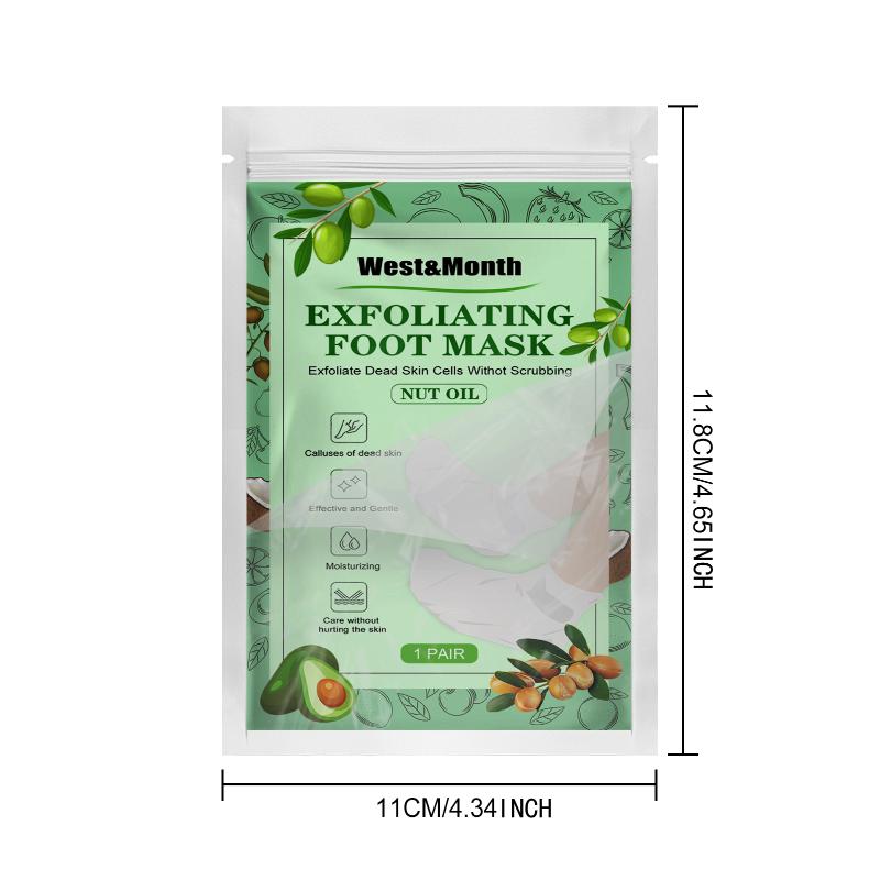 Exfoliating Foot Mask Remove Old Dead Skin Smoothing Deep Anti Cracked Soften Skin Whitening Moisturizing Foot Mask