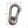 304 Stainless Steel Spring Snap Link Hook Clip Carabiner Keychain Keyring For Camping, Fishing,