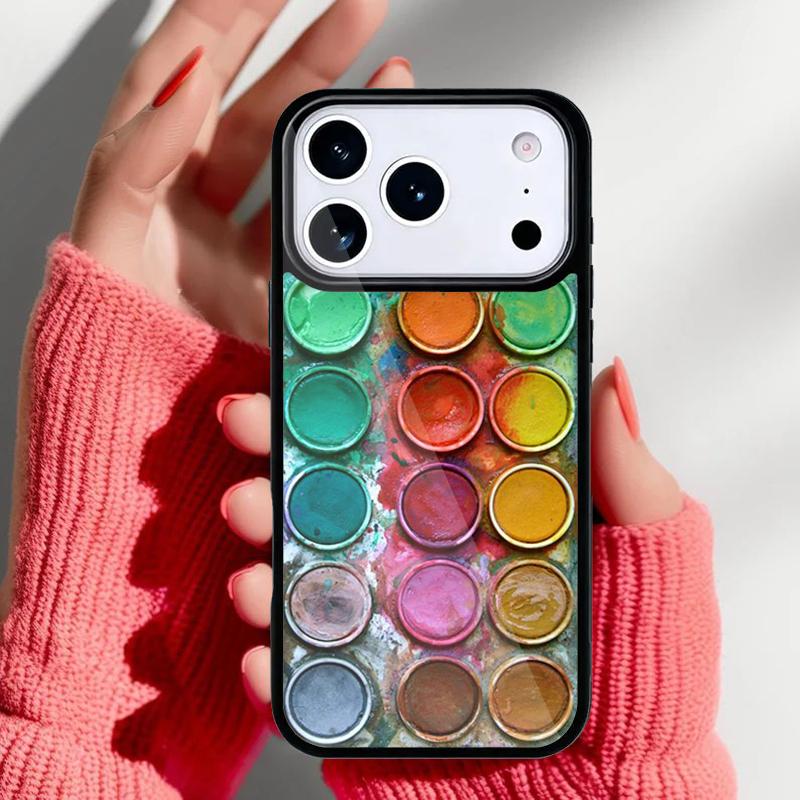 Красочный Радужный Акварельный Чехол для Телефона для iPhone 17 16 15 14 13 Pro Max Задняя Крышка для 12 11 Pro Coque