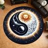Круглый ковер Инь Ян Солнце и Луна Ковер для детской спальни Коврик для пола в гостиную Нескользящий Коврики для дивана и столика для домашнего декора Ковер для комнаты девочки