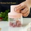 Sturdy Mini Electric Garlic Chopper USB Rechargeable Vegetable Crusher Food Maker  Kitchen Tool