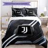 Juventus FC С принтом 3 шт. Комплект постельного белья Мягкий, приятный для кожи, стирающийся Пододеяльник и Наволочки Комплект Для всех сезонов Спальня