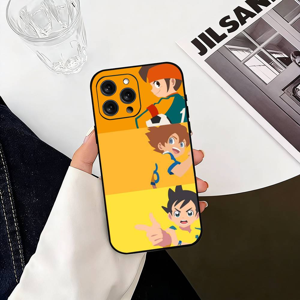 Чехол для телефона Inazumas Anime E-Eleven для iPhone 17,16,15,14,13,12,11 Plus,Pro Max,XS, Мягкий силиконовый черный чехол