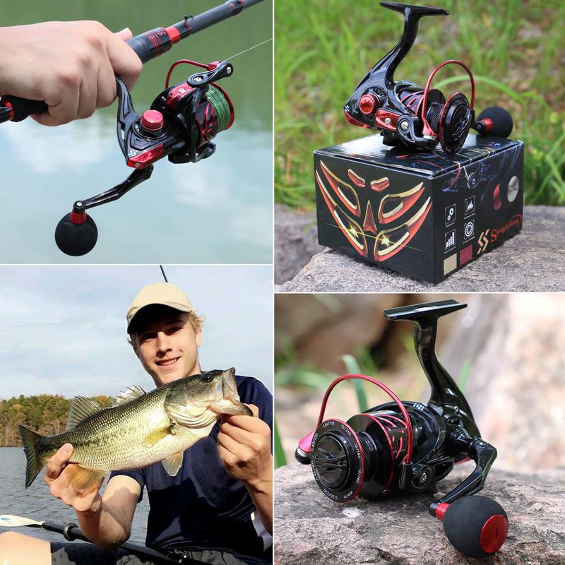 Souganyilang Fishing Reels 12+1BB High Speed Spinning Fishing Reel Wheel Pesca 1000-4000 Series