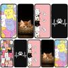 Для Samsung Galaxy S24 S23 iPhone 16 15 14 Xiaomi Redmi Note 13 12 11 10 Plus Pro Max X XR чехол для телефона комиксы кот мяу прекрасный мультфильм OPPO Huawei чехол