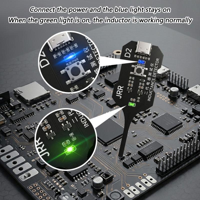 Multifunctional Inductor Tester Motherboards Coil Tester Component Fault Detector For Hobbyists And Technicians
