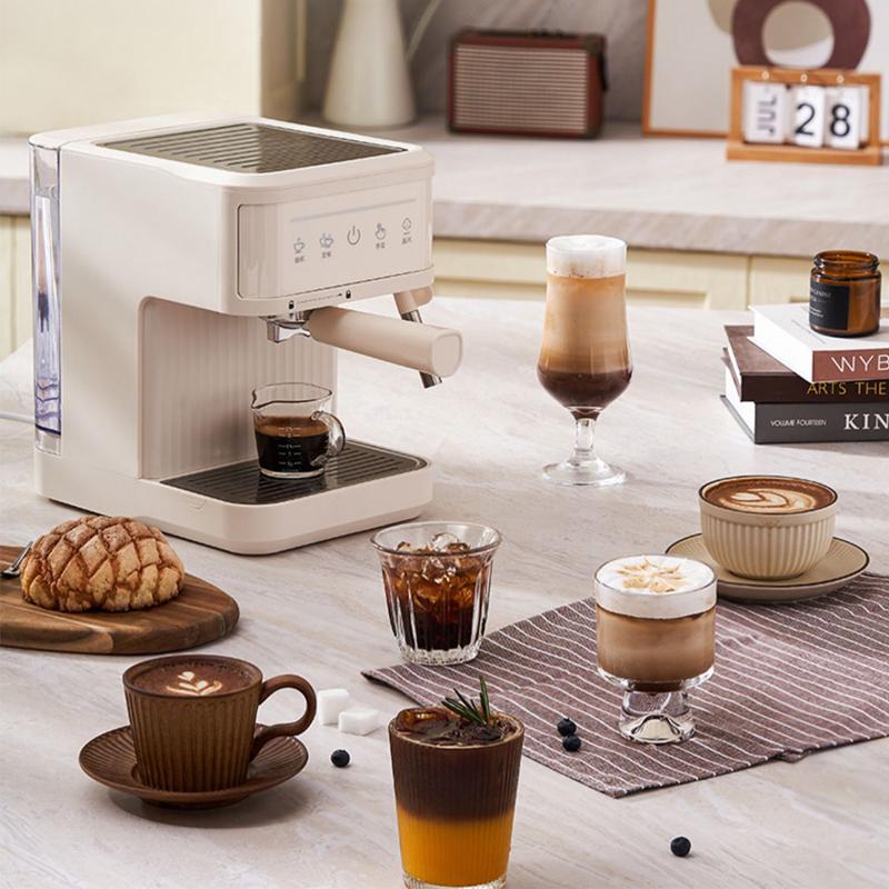 Electric Italian Coffee Machines Professional Espresso Coffee Maker Semi Automatic Milk Frother Cappuccino Latte Espresso Maker