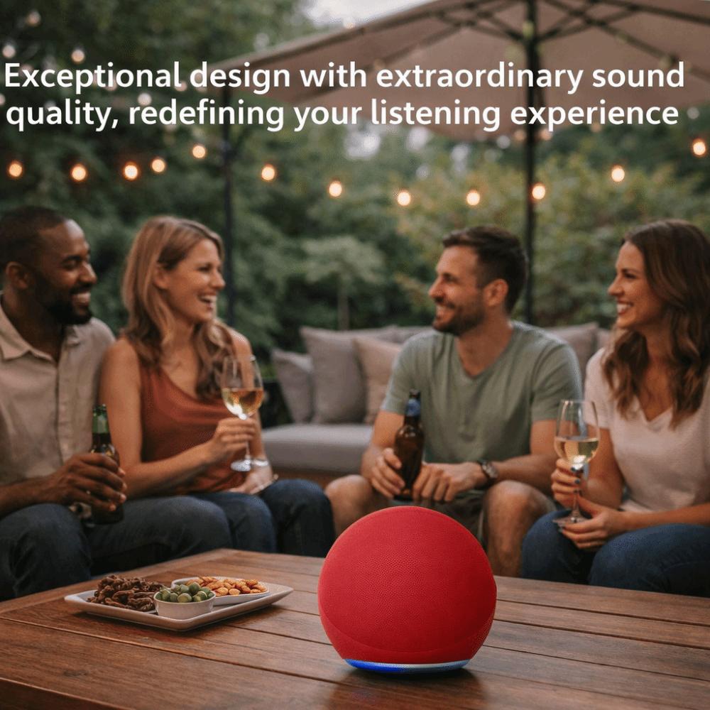 Spherical Design Wireless Bluetooth Speaker Heavy Bass RGB Speaker Subwoofer Speaker Home Use