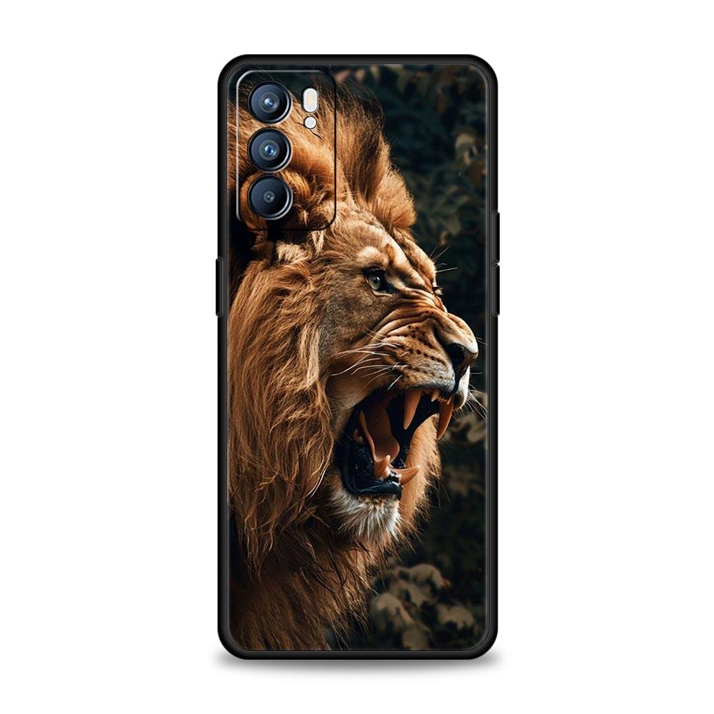 Tigre Wolf Lion Animal Phone Case For Oppo A54 A53 A52 A15 A95 A16 A78 A79 A80 A98 4G Find X5 X6 Reno10 12 13 F Pro 5G Cover