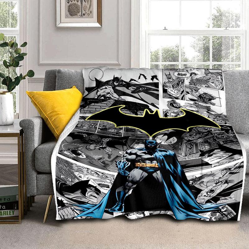 1pc Batman: The Long Halloween Cartoon Blanket,Portable Throw for Travel & Camping, All Season Cozy Blanket,Ideal Gift